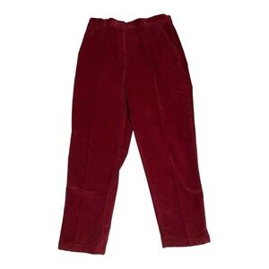 L.L. Bean Corduroy Red Pants Size 12PET